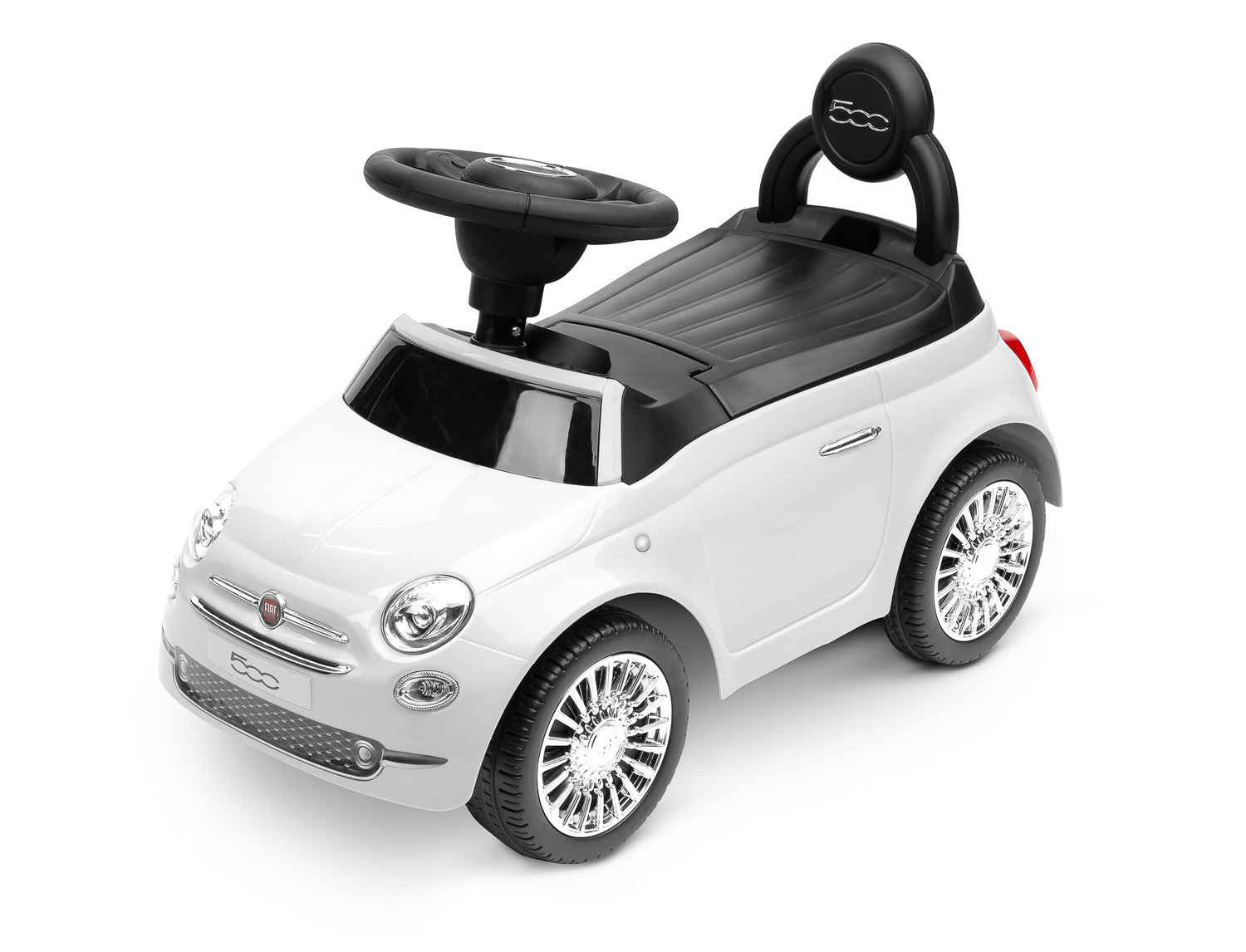 RIDE ON TOY FIAT 500 WHITE IKS 2