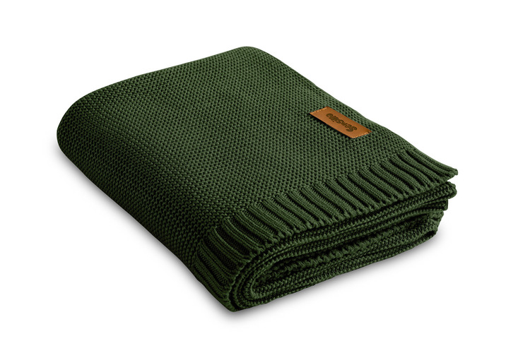 BLANKET BAMBOO-COTTON 80X100 BOTTLE GREEN