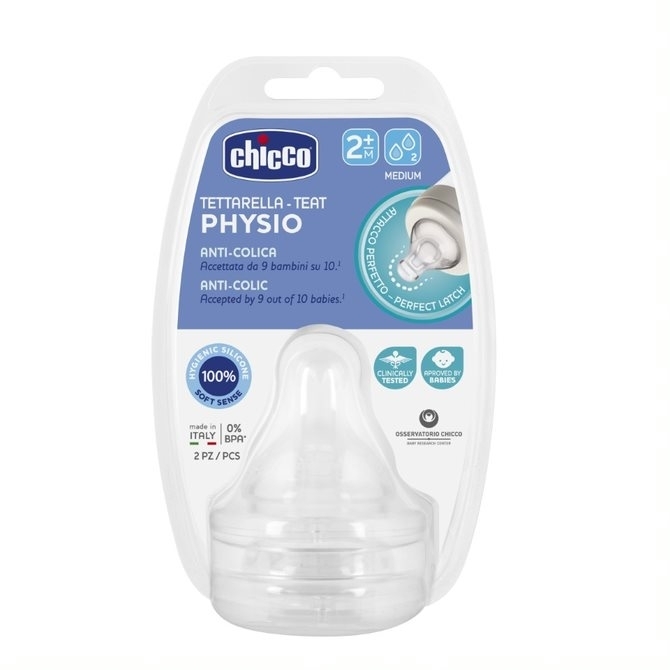 122202 teat FOR A BOTTLE PERFECT5 SILICONE MEDIUM 2M + 2 PCS