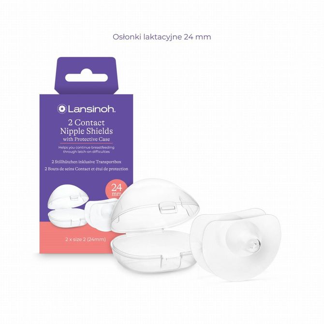 0444 OSŁONKI LAKTACYJNE 24mm LANSINOH