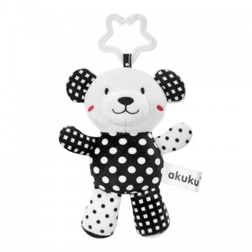 A0470 Plush hanging toy BEAR_black/white