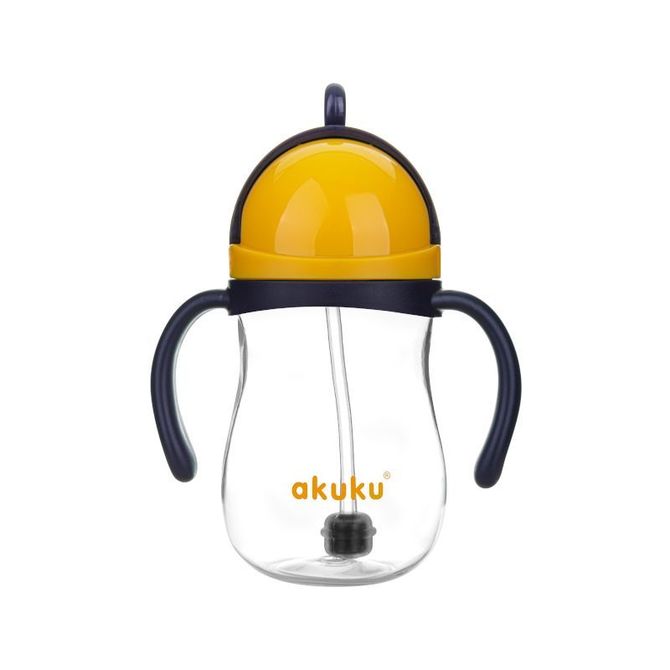 A0165 Cup with weight straw blue/yellow