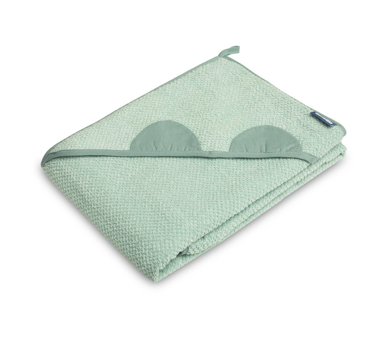 BATH COVER CREPE TEDDY 100X100 MINT