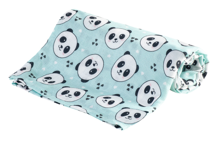 0309 BAMBOO DIAPER 30X30 PANDA MINT