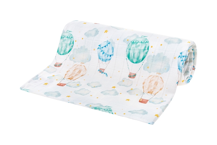 0350 BAMBOO DIAPER 75X75 BALLOONS