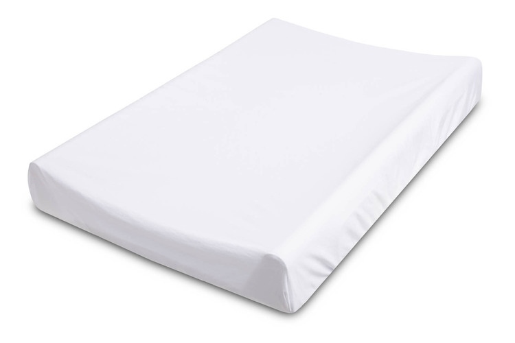 CHANGING PAD COVER JERSEY WHITE 70X50