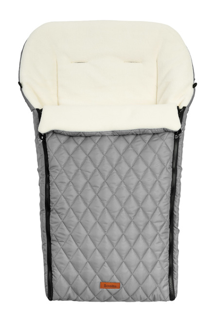 QUILTED SLEEPING BAG FLEECE GREY