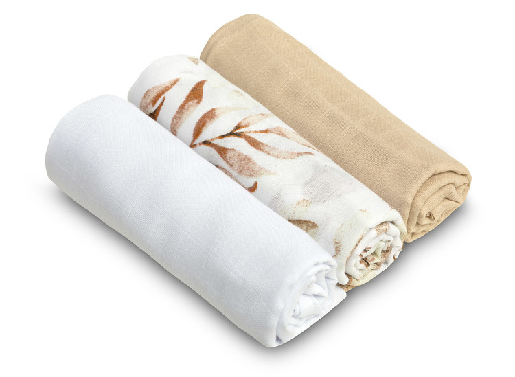 Muslin diaper 3-pack – beige