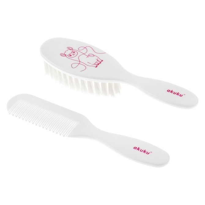 A0083 Comb with hairbrush llama