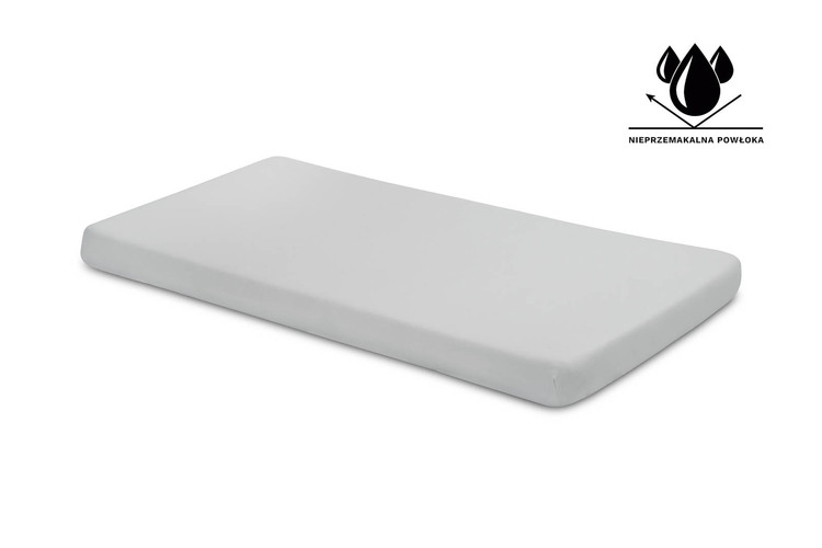 WATERPROOF BEDSHEET JERSEY GREY 120x60