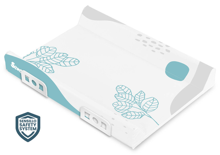 Stiffened Changing Pad Safety System 70 cm - boho - blue