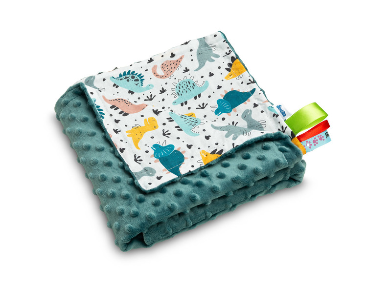 LEKKI KOCYK MINKY 75x100 SZMARAGDOWY DINOZAURY