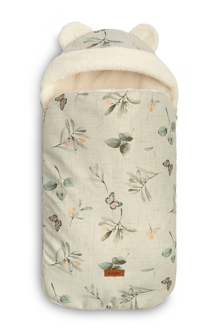 SLEEPING BAG FOR CAR SEATS AND PRAMS OLIVE VINTAGE