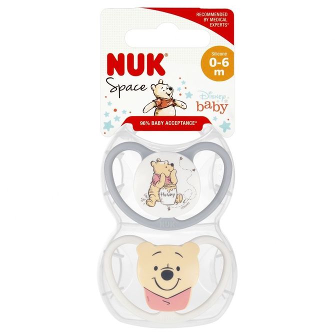 175249 SILICONE PACIFIER SPACE 0-6 2PCS BOX