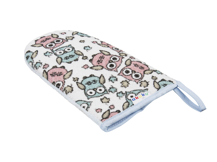 A1144 OWL WASHER GLOVE TERRY