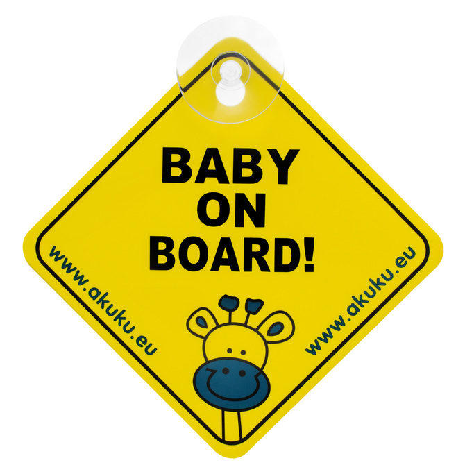 A0645 BABY ON BOARD HANGER/SUCTION CUP