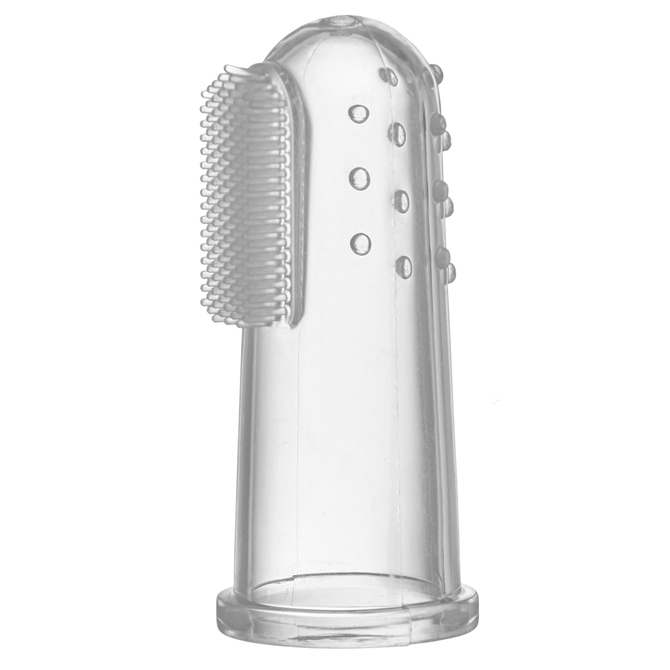 HG010 SILICONE TOOTHBRUSH WITH CASE CLEAR