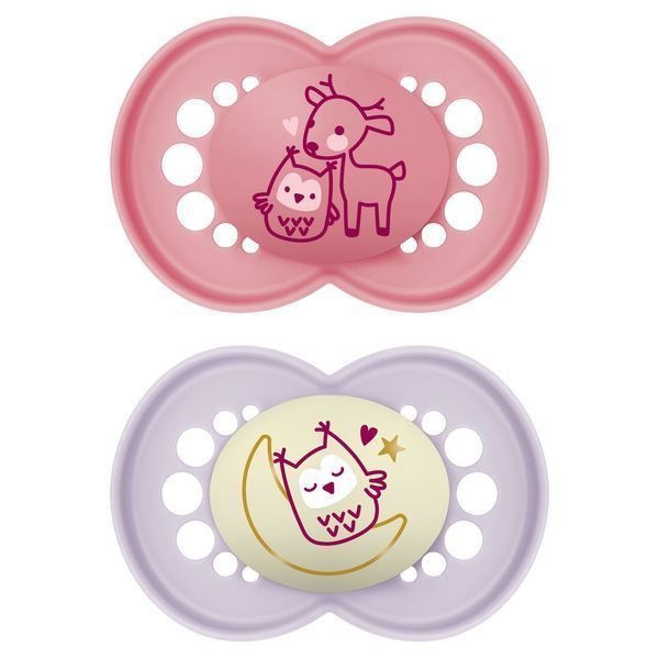 0783 ORIGINAL Schnuller 6+ DAY&NIGHT PLANET LOVE GIRL