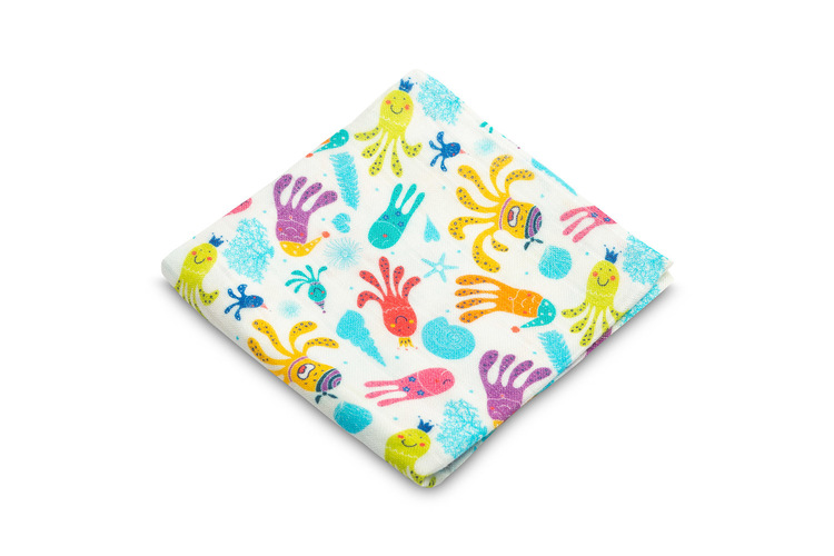 BAMBOO DIAPER OCTOPUS 75x75