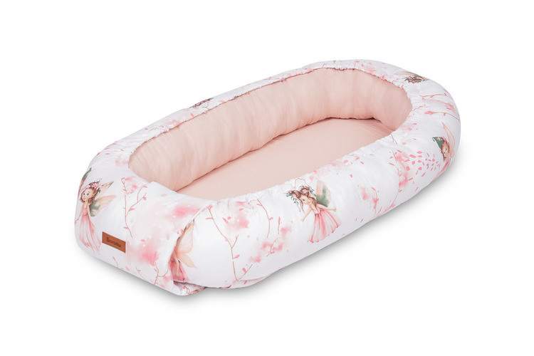 BABY NEST MUSLIN FAIRIES PINK 80x45
