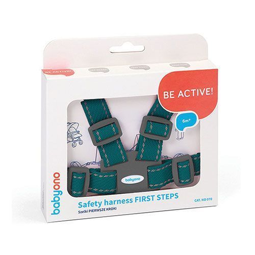 070/03 FIRST STEPS STROLLER HARNESS, GREEN