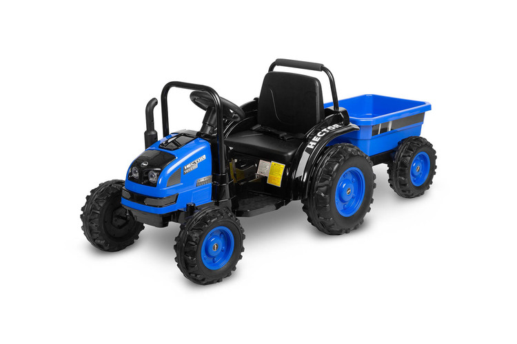 BATTERY RIDE-ON VEHICLE TRACTOR HECTOR BLUE