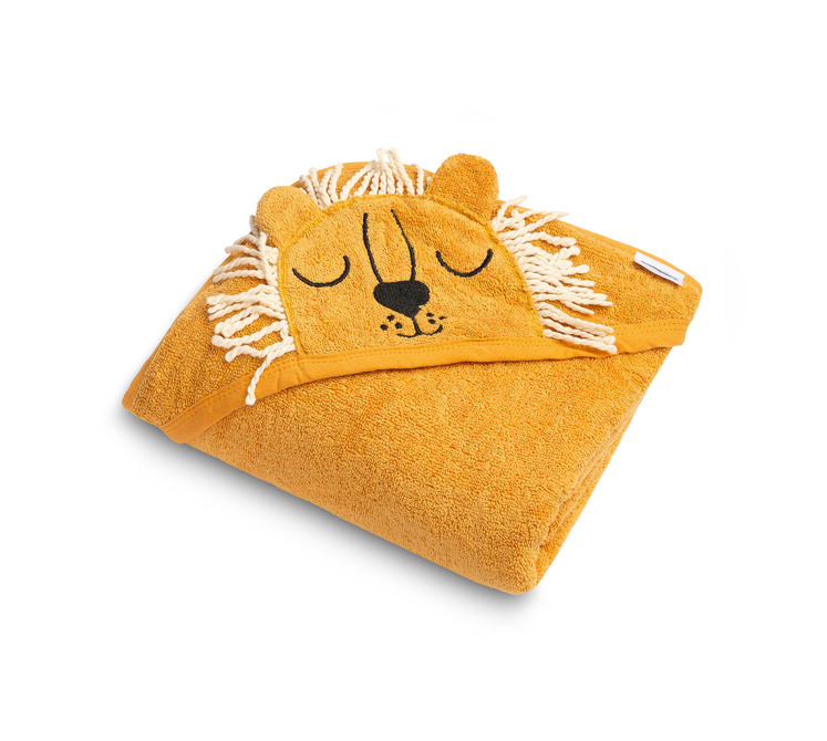 BATH COVER 90X90 LION YELLOW