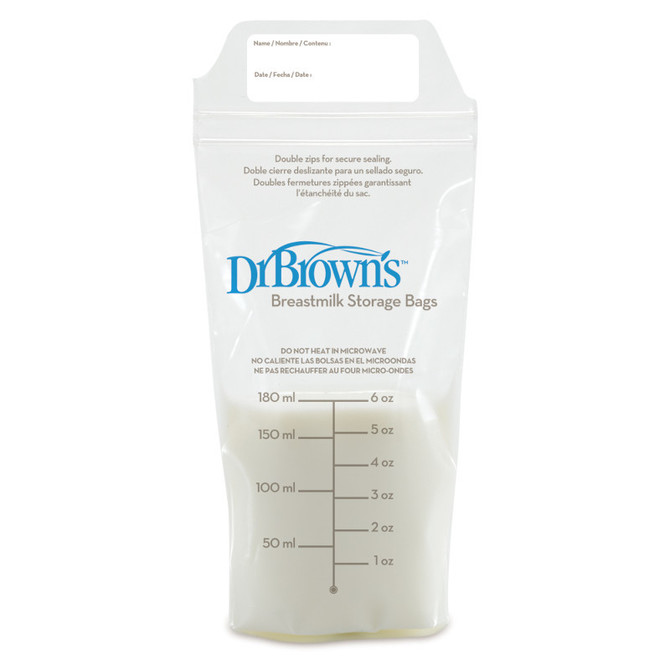 S4005 Breastmilk Storage Bag (6 oz/180 ml), 25-Pack
