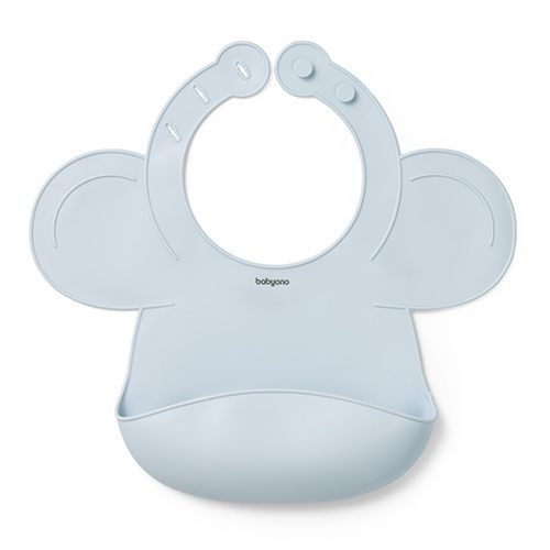 1639/01 SILICONE BIB ADJUSTABLE CLOSURE BLUE