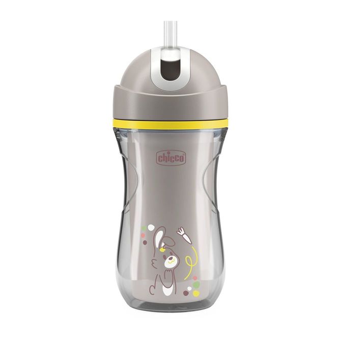 180745 THERMAL MUG 266ML STRAW 14+ GREY