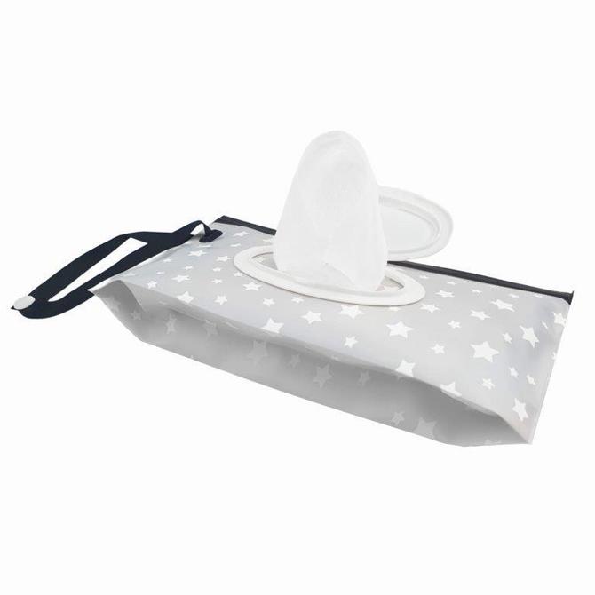 8126 Feuchttuchbox graue Sterne BL812