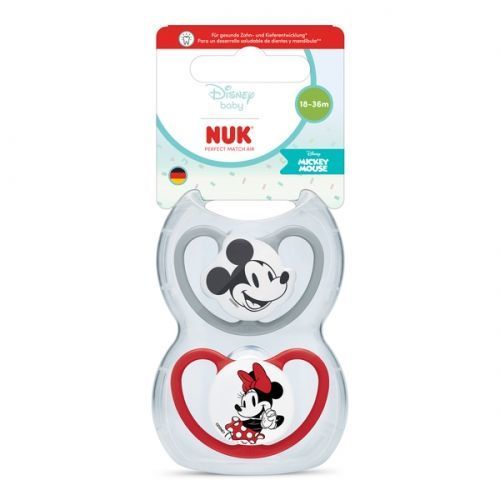 447795 Silikon-Schnuller Air 18-36 2 Stück Mickey 584456, 10177238
