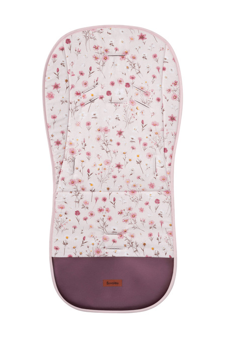 STROLLER INSERT VELVET BLOOM PINK