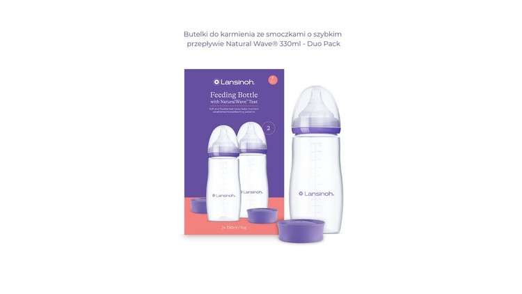 5999 BOTTLE 330ML X 2 + PACIFIER NW LANSINOH