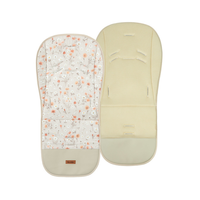WKŁADKA DO WÓZKA 3D BLOOM BEIGE
