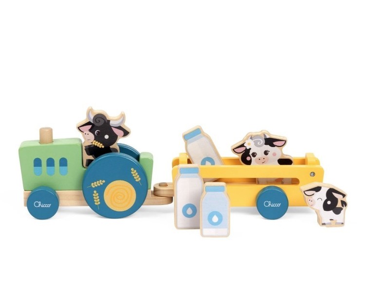 187850 WOODEN FARM TRACTOR