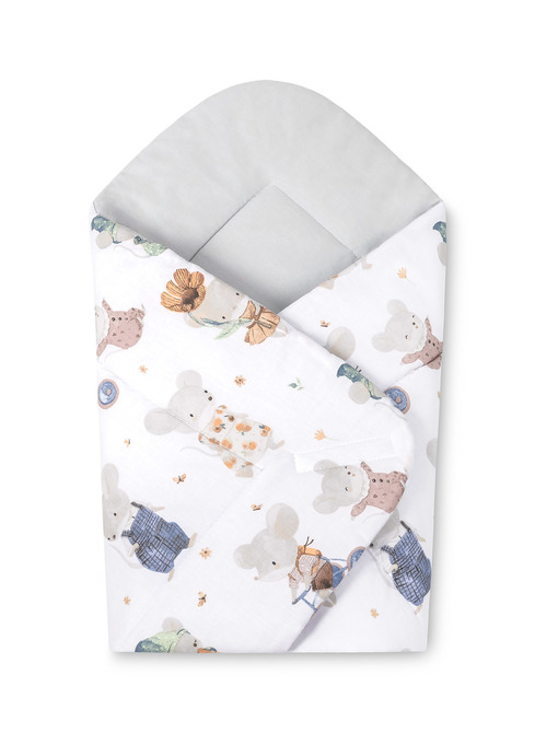 ROŻEK BAWEŁNA MOUSE GREY 75X75