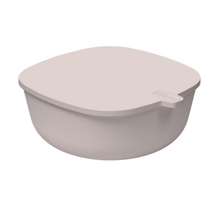 179084 BOWL WITH LID BEIGE 6+