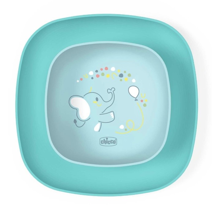 178889 PLATE SET 2PCS BLUE 12+