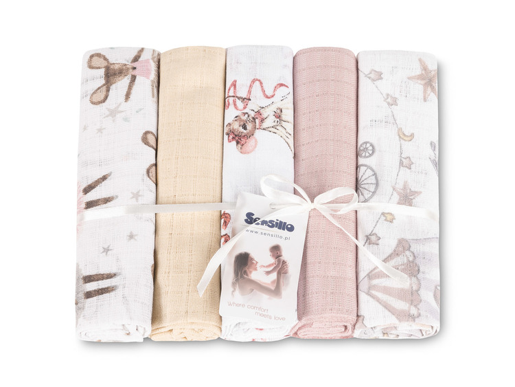 PIELUCHA TETRA 70X80 5-PACK MOUSE PINK