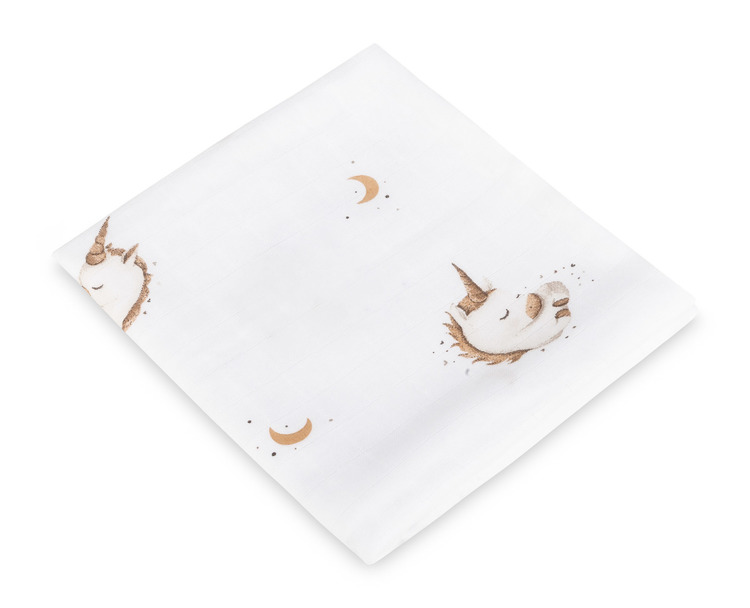 PIELUCHA MUŚLIN 70X80 UNICORN