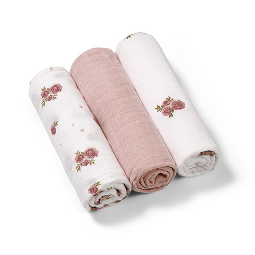 348/13 SUPER SOFT PINK MUSLIN DIAPERS