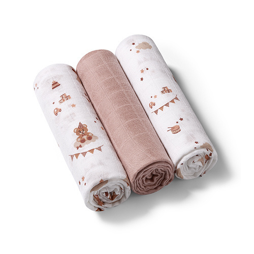 348/18 SUPER SOFT BROWN MUSLIN DIAPERS