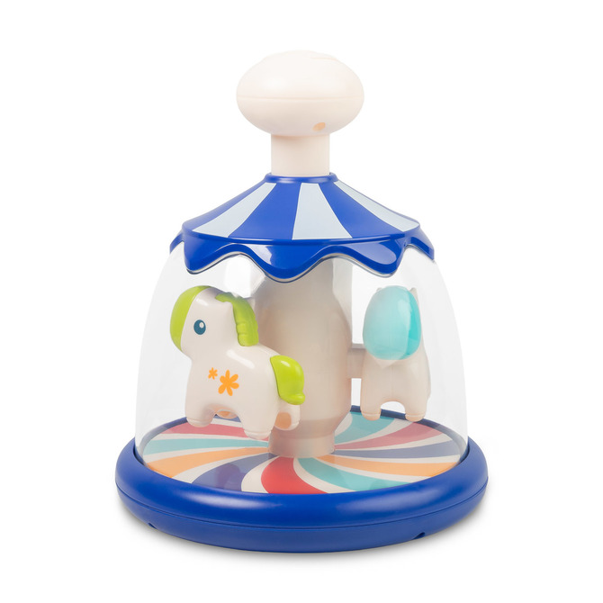 EDUCATIONAL TOY - SPINNING TOP PONIES BLUE