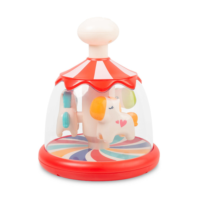 EDUCATIONAL TOY - SPINNING TOP PONIES RED