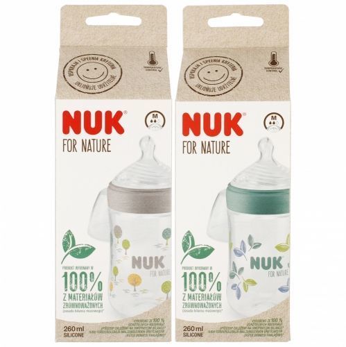 420705 BOTTLE 260ML NATURE + TEMPERATURE INDICATOR 528546, 742005
