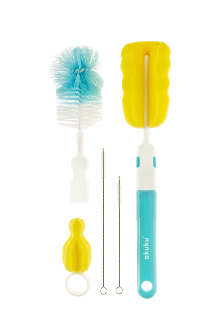A0410 Bottles, straw and pipe brush set