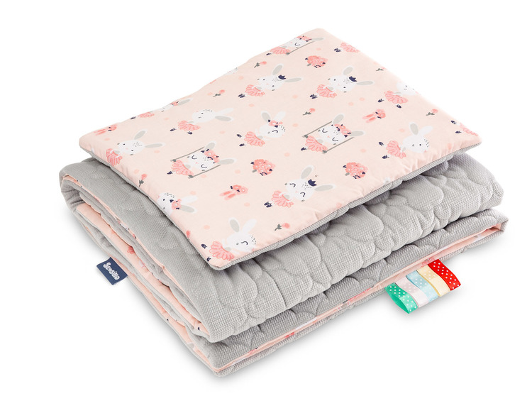 SET VELVET GRAU / HASEN