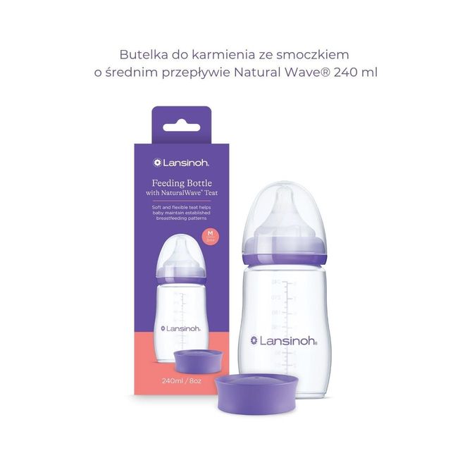 4046 BUTELKA 240ML + SMOCZEK NW LANSINOH