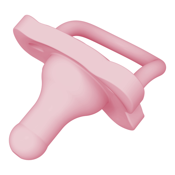 PS11007 HappyPaci One-Piece Silicone Pacifier - 0m+, Pink, 1-Pack